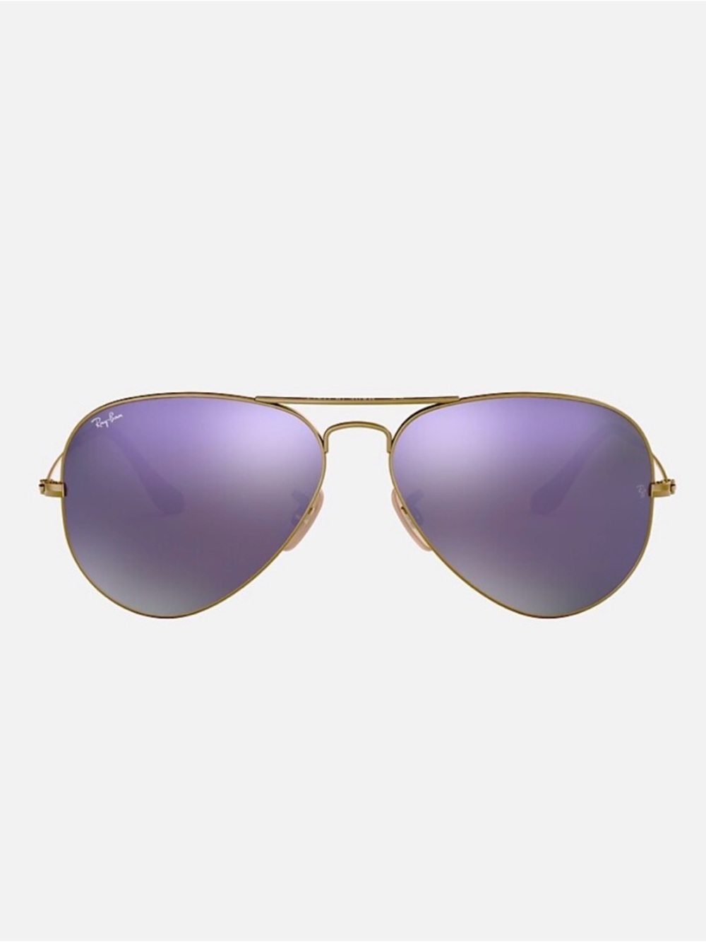 Ray-Ban Aviator Sunglasses in Lilac Mirror with Case